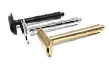 Load image into Gallery viewer, Black Ship Grooming Safety Razor, Cannon "The 32 Pounder"