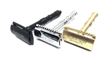 Load image into Gallery viewer, Black Ship Grooming Safety Razor, Cannon "The 32 Pounder"