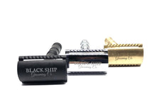 Load image into Gallery viewer, Black Ship Grooming Safety Razor, Cannon "The 32 Pounder"