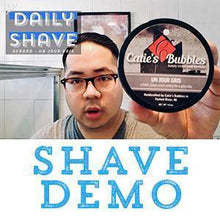 Load image into Gallery viewer, Catie's Bubbles Shaving Soap, Un Jour Gris, 4oz.