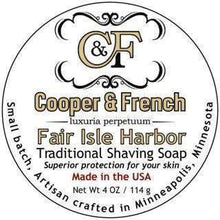 Load image into Gallery viewer, Cooper & French Fair Isle Harbor Shaving Soap
