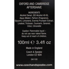 Load image into Gallery viewer, Czech & Speake Oxford & Cambridge Cologne, 100ml