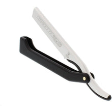 Load image into Gallery viewer, Dovo Shavette Straight Razor, Black Handle