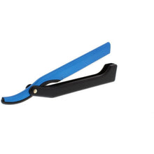 Load image into Gallery viewer, Dovo Shavette Straight Razor, Blue with Black Handle