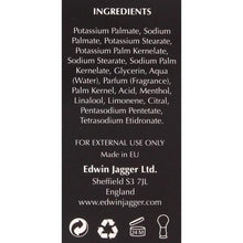 Load image into Gallery viewer, Edwin Jagger 99.9% Natural Shaving Soap in Tub, Cooling Menthol, 65g