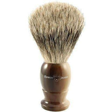 Load image into Gallery viewer, Edwin Jagger Best Badger Shaving Brush, Medium, Imitation Light Horn