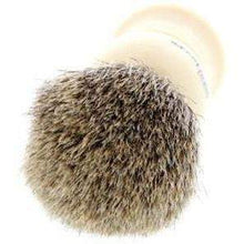Load image into Gallery viewer, Edwin Jagger Super Badger Shaving Brush, Small, Imitation Ivory