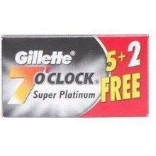 Load image into Gallery viewer, Gillette 7 O'Clock Super Platinum Double Edge Blades, Black (100 Blades)