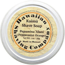 Load image into Gallery viewer, Hawaiian Shaving Company Kaimu Shaving Soap, Pepamina 'Alani (Peppermint Orange)