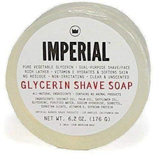 Load image into Gallery viewer, Imperial Barber Products Glycerin Shave Soap, Puck