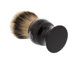 Load image into Gallery viewer, Kent BLK12 Silver Tip Badger Shaving Brush, Black Handle