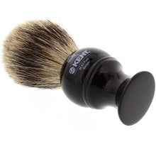 Load image into Gallery viewer, Kent BLK2 Pure Grey Badger Shaving Brush, Black Handle