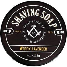 Load image into Gallery viewer, LA Shaving Soap Co Shaving Soap, Woody Lavender