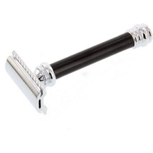 Load image into Gallery viewer, Merkur Black Handle 38 HD Barber Pole Safety Razor (38BLK)