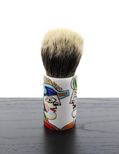 Load image into Gallery viewer, PantaRei Manchurian Badger Shaving Brush, "Le Cubisme, The Knights"