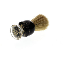 Load image into Gallery viewer, Badger &amp; Blade 10th Anniversary Shaving Brush, Black/Gold Flake Handle

