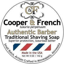Load image into Gallery viewer, Cooper &amp; French Authentic Barber Shaving Soap
