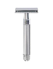 Load image into Gallery viewer, Edwin Jagger DE Safety Razor, 'Extra Grip' Handle, Knurled Chrome
