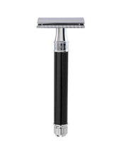 Load image into Gallery viewer, Edwin Jagger DE Safety Razor, 'Extra Long' Handle, Black
