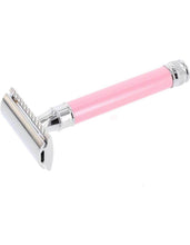 Load image into Gallery viewer, Edwin Jagger DE Safety Razor, 'Extra Long' Handle, Pink
