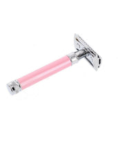 Load image into Gallery viewer, Edwin Jagger DE Safety Razor, 'Extra Long' Handle, Pink
