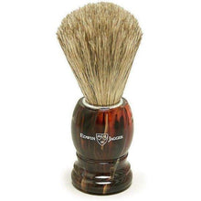 Load image into Gallery viewer, Edwin Jagger Pure Badger Shaving Brush, Imitation Tortoise Shell
