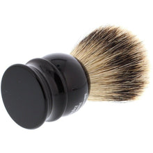 Load image into Gallery viewer, Edwin Jagger Silver Tip Badger Shaving Brush, Medium, Black
