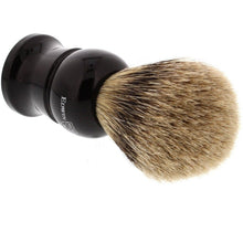Load image into Gallery viewer, Edwin Jagger Super Badger Shaving Brush, Medium, Imitation Ebony
