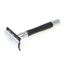 Load image into Gallery viewer, Feather WS-D1S Stainless Safety Razor with Wood Handle and Stand
