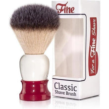 Load image into Gallery viewer, Fine Shaving Brush, Angel Hair, Red and White
