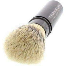 Load image into Gallery viewer, FM Brush H.I.S "Traveler" Shaving Brush, Black
