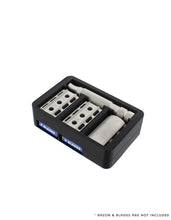 Load image into Gallery viewer, Frugal Shave Travel Case Large Tin Size, Best fit for Rockwell 6S, 6C or 2C
