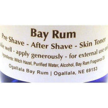 Load image into Gallery viewer, Genuine Ogallala Bay Rum Aftershave, 4oz
