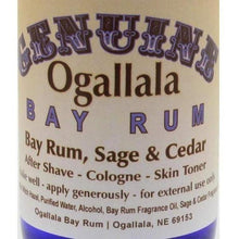 Load image into Gallery viewer, Genuine Ogallala Bay Rum, Sage &amp; Cedar Aftershave, 4oz

