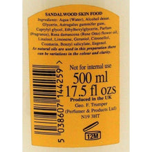 Load image into Gallery viewer, Geo F Trumper Sandalwood Skin Food, 500ml
