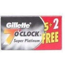 Load image into Gallery viewer, Gillette 7 O'Clock Super Platinum Double Edge Blades, Black (5 Blades)
