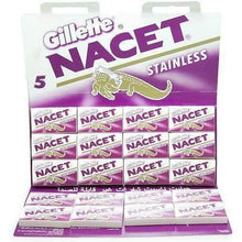 Load image into Gallery viewer, Gillette Nacet Stainless Double Edge Razor Blades, 100-pack
