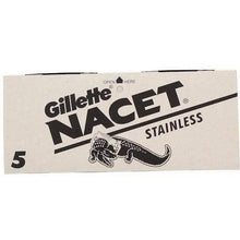 Load image into Gallery viewer, Gillette Nacet Stainless Double Edge Razor Blades, 100-pack

