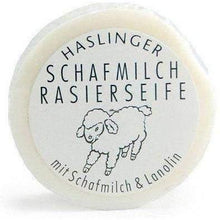 Load image into Gallery viewer, Haslinger Schafmilch Shaving Soap with Sheep Milk and Lanolin
