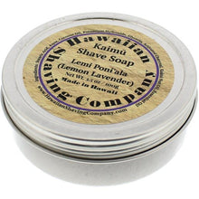Load image into Gallery viewer, Hawaiian Shaving Company Kaimu Shaving Soap, Lemi Poni'ala (Lemon Lavender)
