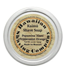 Load image into Gallery viewer, Hawaiian Shaving Company Kaimu Shaving Soap, Pepamina 'Alani (Peppermint Orange)
