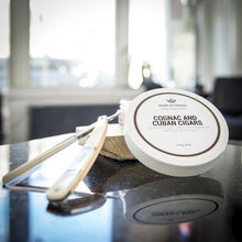 Load image into Gallery viewer, Henri et Victoria Triple Milled Shaving Soap, Cognac and Cuban Cigars
