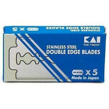 Load image into Gallery viewer, KAI Stainless Steel DE Blades, 5-pack
