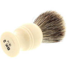 Load image into Gallery viewer, Kent BK2 Traditional Pure Grey Badger Shaving Brush, Cream Handle
