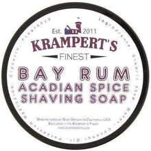 Load image into Gallery viewer, Krampert's Finest Acadian Spice Bay Rum Shaving Soap
