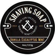Load image into Gallery viewer, LA Shaving Soap Co Shaving Soap, Vanilla Eucalyptus Mint
