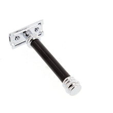 Load image into Gallery viewer, Merkur Black Handle 38 HD Barber Pole Safety Razor (38BLK)
