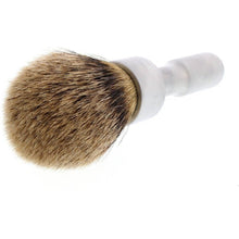 Load image into Gallery viewer, Merkur Futur Silvertip Badger Shaving Brush, Brushed Chrome
