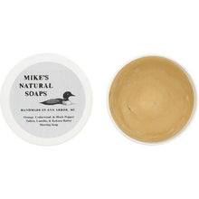Load image into Gallery viewer, Mike's Natural Shaving Soap, Orange, Cedarwood and Black Pepper
