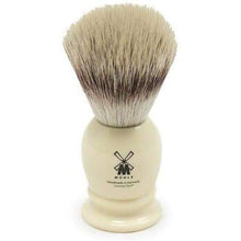 Load image into Gallery viewer, Muhle 39K257 Synthetic Silvertip Shaving Brush, Faux Ivory

